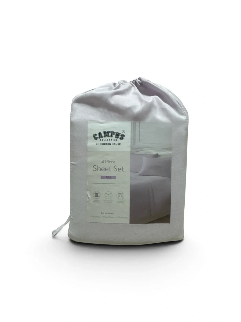Light Gray 4-Piece Sheet Set